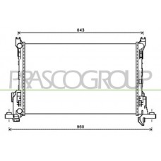 FT900R001 PRASCO Радіатор охолодження двигуна