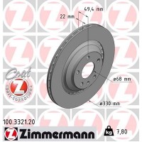 100.3321.20 ZIMMERMANN Гальмівний диск
