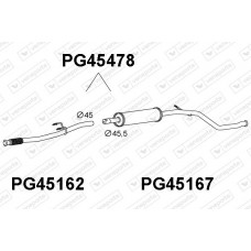 PG45478 VENEPORTE Середній глушник вихлопних газів