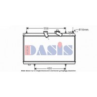 160109N AKS DASIS Радіатор охолодження двигуна