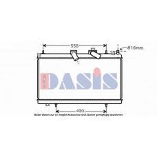 160109N AKS DASIS Радіатор охолодження двигуна