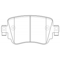 FP0158 FIT Комплект гальмівних колодок дисковий гальм