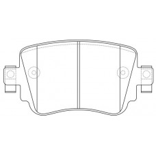 FP0158 FIT Комплект гальмівних колодок дисковий гальм