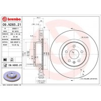 09.N265.21 BREMBO Гальмівний диск