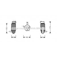 PED059 AVA QUALITY COOLING Осушувач кондиціонера