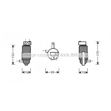 PED059 AVA QUALITY COOLING Осушувач кондиціонера