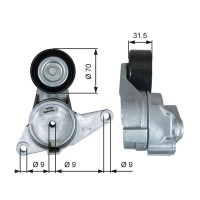 T38397 GATES НАТЯЖИТЕЛЬ РЕМЕНЯ, клиновой зубча