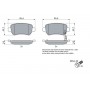 0 986 424 646 BOSCH Комплект гальмівних колодок дисковий гальм