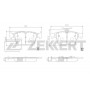 BS-2952 ZEKKERT КомплеК т гальмівних колодок, дискове гальмо