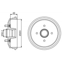 0 986 477 190 BOSCH Гальмівний барабан