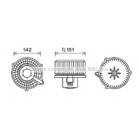 HY8399 AVA QUALITY COOLING Вентилятор салону