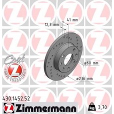 430.1452.52 ZIMMERMANN Гальмівний диск