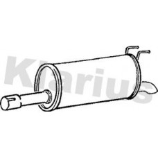 210706 KLARIUS Глушник вихлопних газів кінцевий