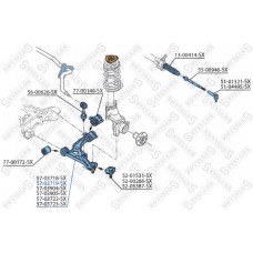 57-03719-SX STELLOX Ричаг незалежної підвіски колеса, подвеска колеса