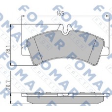 FO 923681 FOMAR Friction Комплект гальмівних колодок дисковий гальм