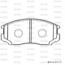 SN277 ADVICS Комплект гальмівних колодок дисковий гальм