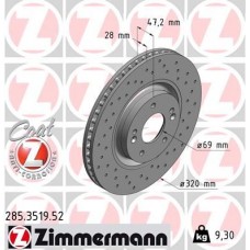 285.3519.52 ZIMMERMANN Гальмівний диск