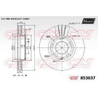 853037 MAXTECH Гальмівний диск