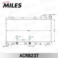 ACRB237 MILES Радіатор охолодження двигуна