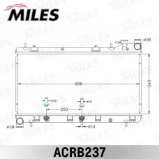 ACRB237 MILES Радіатор охолодження двигуна
