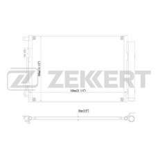 MK-3023 ZEKKERT Конденсатор кондиціонера