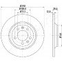 DP-0605 JAPANPARTS Гальмівний диск