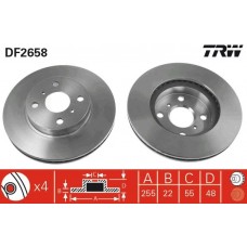 DF2658 TRW Гальмівний диск