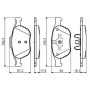 0986424701 BOSCH BOSCH Тормозные колодки перед. FORD Focus,Transit,Tourneo 1,8 16V 02-