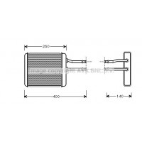 AL6072 AVA QUALITY COOLING Теплообмінник обігрів салону