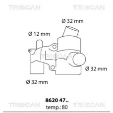 8620 4780 TRISCAN Термостат охолоджувальна рідина
