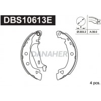 DBS10613E DANAHER Комплект гальмівних колодок