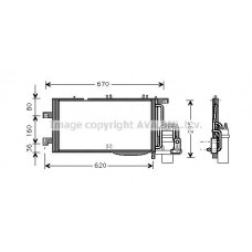 OLA5370D AVA QUALITY COOLING Конденсатор кондиціонера