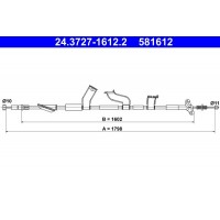 24.3727-1612.2 ATE Тросик, cтояночный тормоз