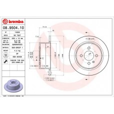 08.9504.10 BREMBO Гальмівний диск