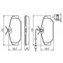 0 986 461 765 BOSCH Комплект гальмівних колодок дисковий гальм