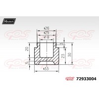 72933004 MAXTECH Поршень корпус скоби гальма