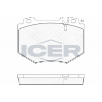 181538 ICER Комплект гальмівних колодок дисковий гальм