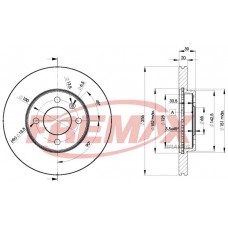 BD3790 FREMAX BRAKE DISC HIGH CARBON
