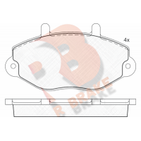 RB0897 R BRAKE КомплеК т гальмівних колодок, дискове гальмо