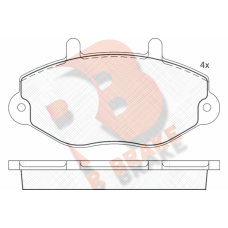 RB0897 R BRAKE КомплеК т гальмівних колодок, дискове гальмо