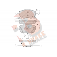 RB2246 R BRAKE Комплект гальмівних колодок дисковий гальм