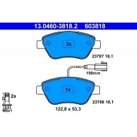 13.0460-3818.2 ATE КомплеК т гальмівних колодок, дискове гальмо
