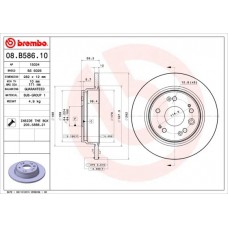 08.B586.10 BREMBO Гальмівний диск