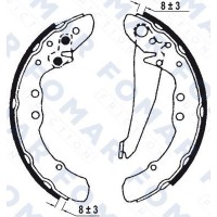 FO 0572 FOMAR Friction Комплект гальмівних колодок
