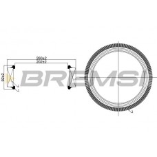FA1259 BREMSI Повітряний фільтр