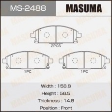 MS-2488 MASUMA Комплект гальмівних колодок