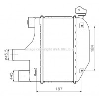 TO4793 AVA QUALITY COOLING Интеркулер