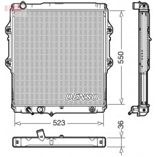 DRM50084 DENSO Радіатор охолодження двигуна