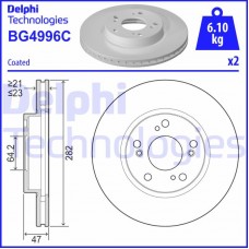 BG4996C DELPHI Гальмівний диск