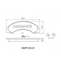 DBP5155-01 DANAHER Комплект гальмівних колодок дисковий гальм